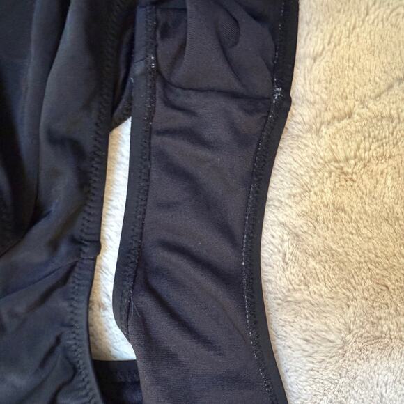 Red Carter One Piece Bathing Suit SZ 12 Open Criss Cross Back Boho Hippie Tribal - Picture 12 of 12